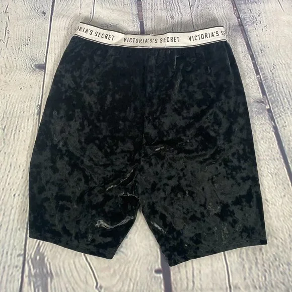 Victoria's Secret Logo Crushed Velvet Bike Short - Picture 7 of 7